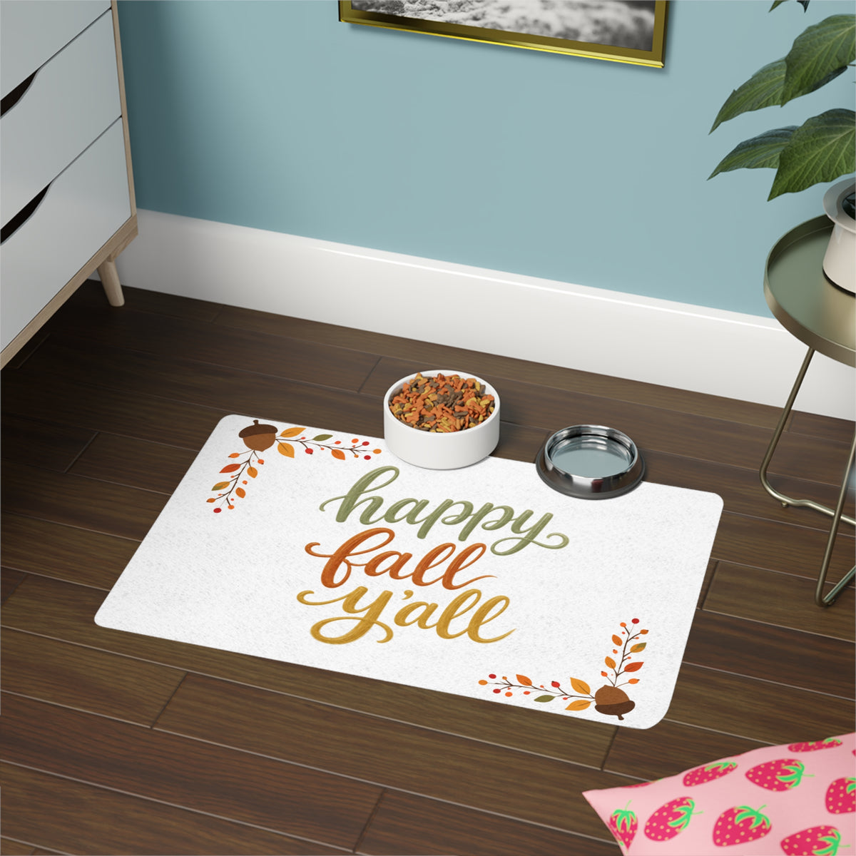 Happy Fall Y'all - Pet Food Mat