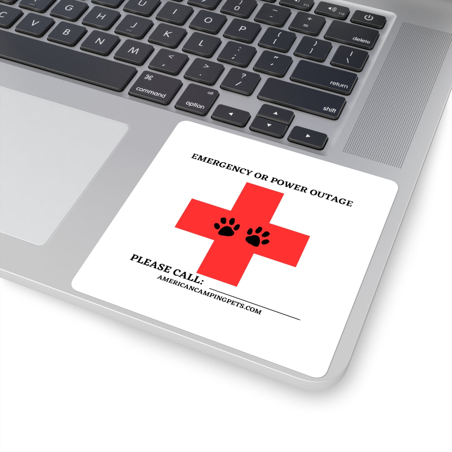 Pet Emergency Glossy Style Sticker