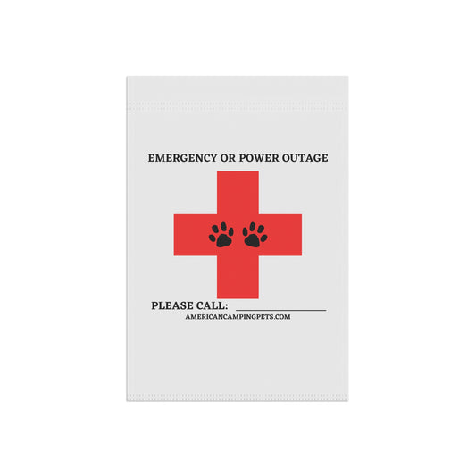 Pet Emergency Garden Style Flag