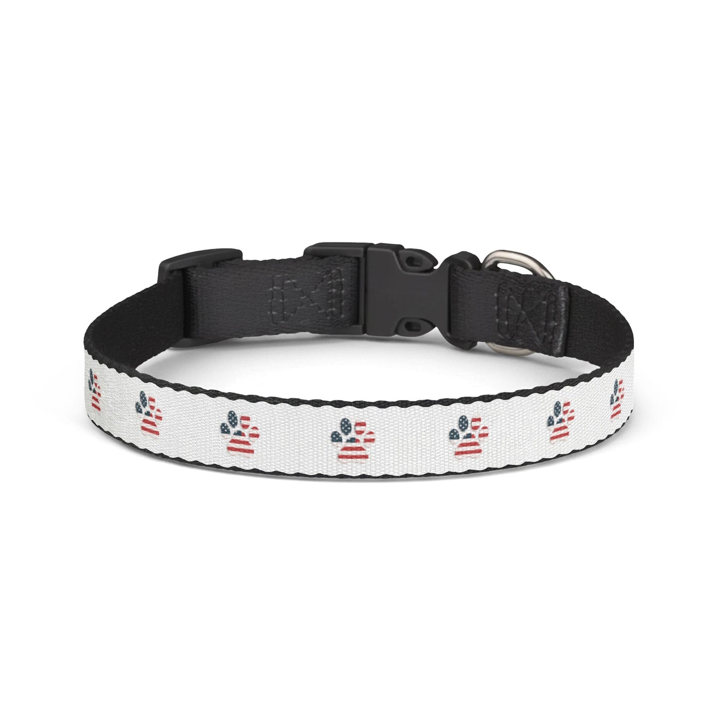 American Flag Paw Print Collar | Clip-on Pet Collar