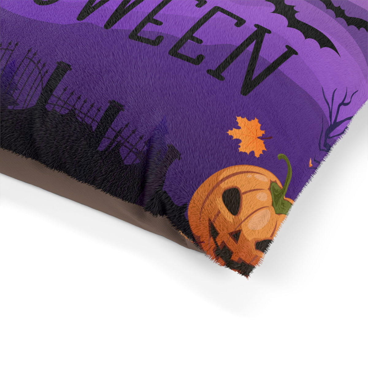 Happy Halloween - Pumpkin & Bats Pet Bed