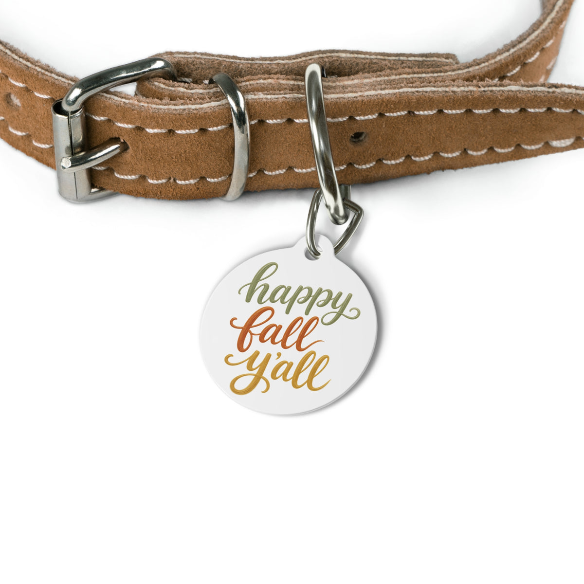 Happy Fall Y'all Pet Tag