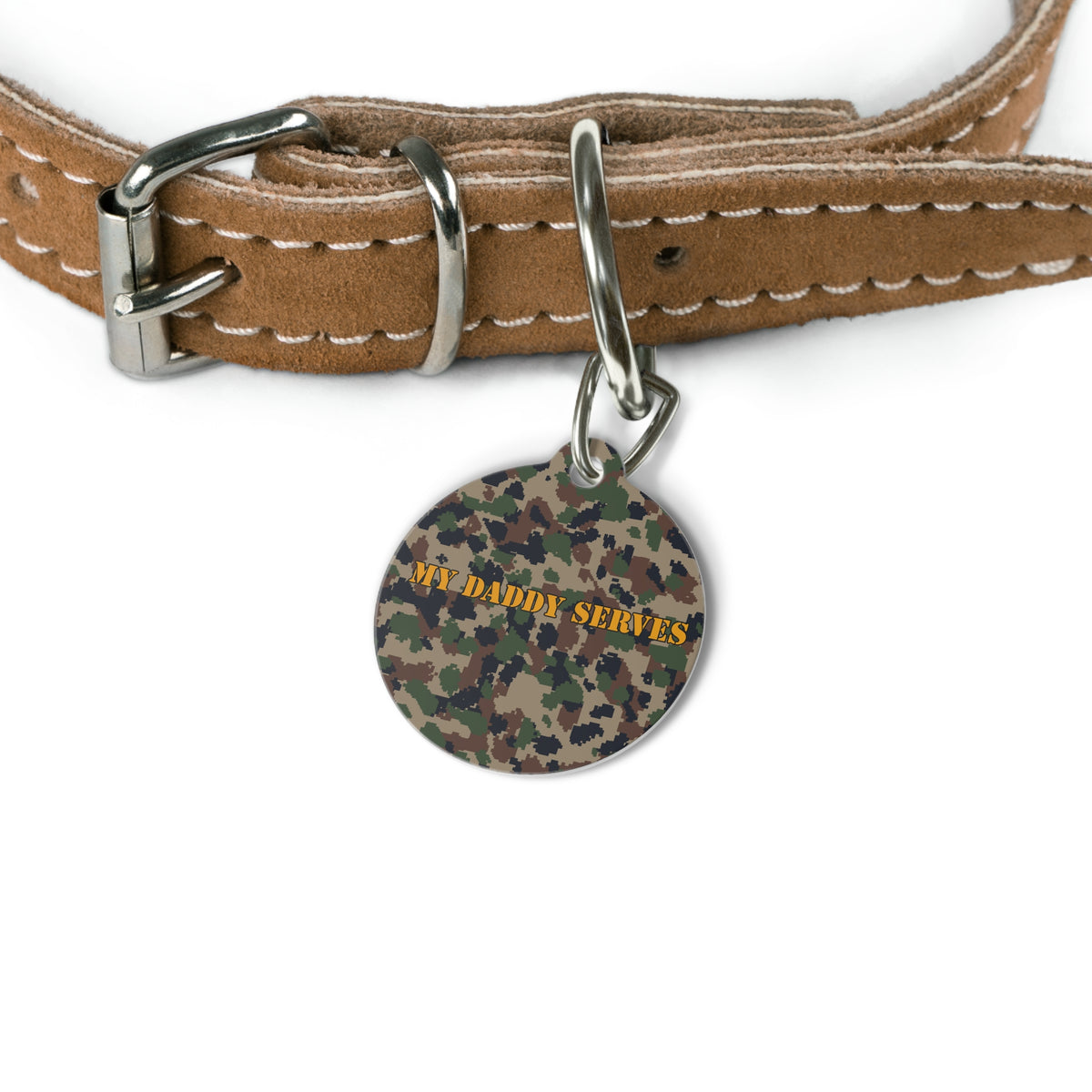 My Daddy Serves Pet Tag