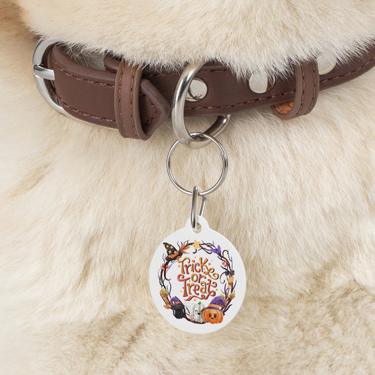 Trick or Treat Halloween Pet Tag