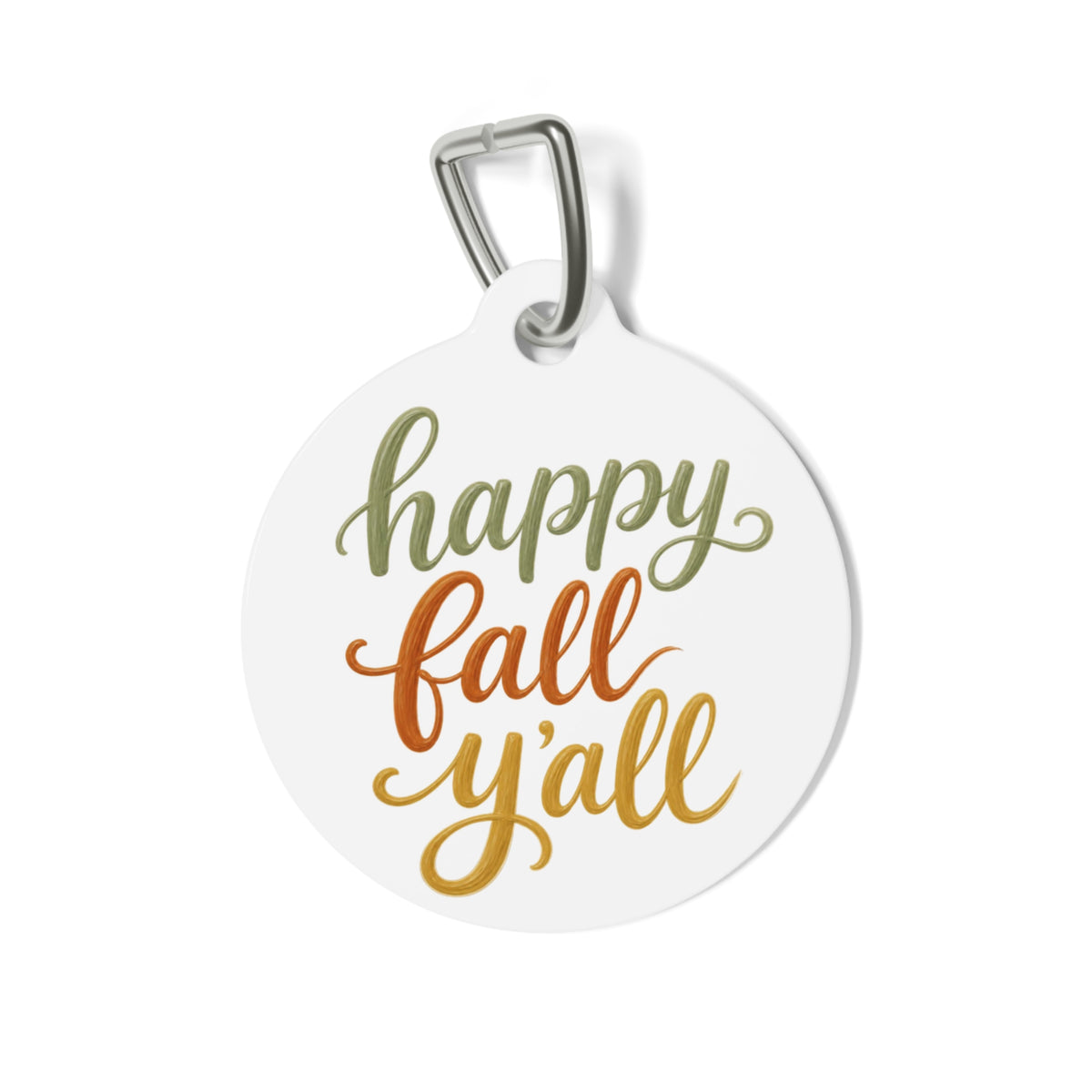 Happy Fall Y'all Pet Tag