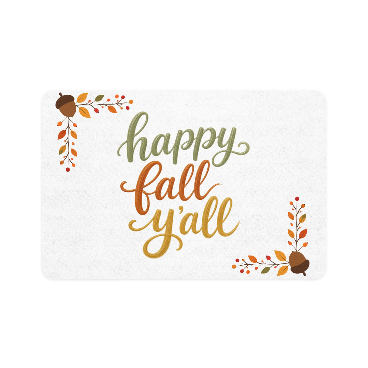 Happy Fall Y'all - Pet Food Mat