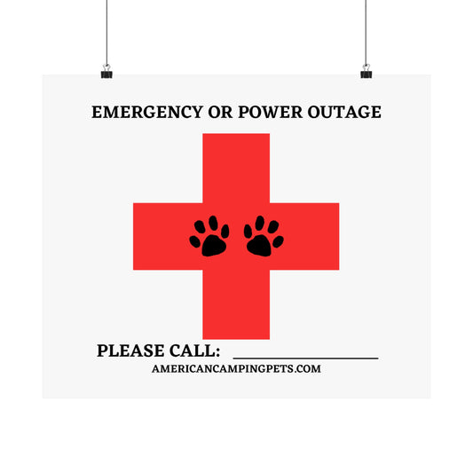 Pet Emergency Horizontal Poster