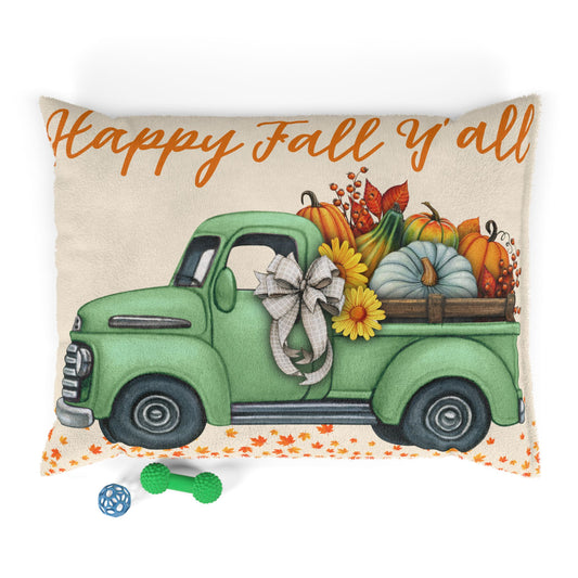Happy Fall Y'all - Vintage Truck Pet Bed