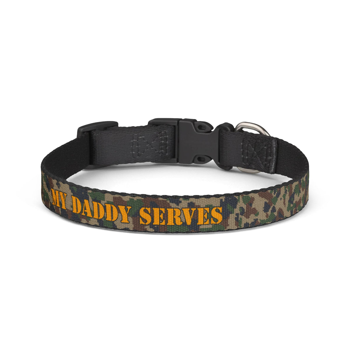 Daddy Serves Camo Clip-on Collar