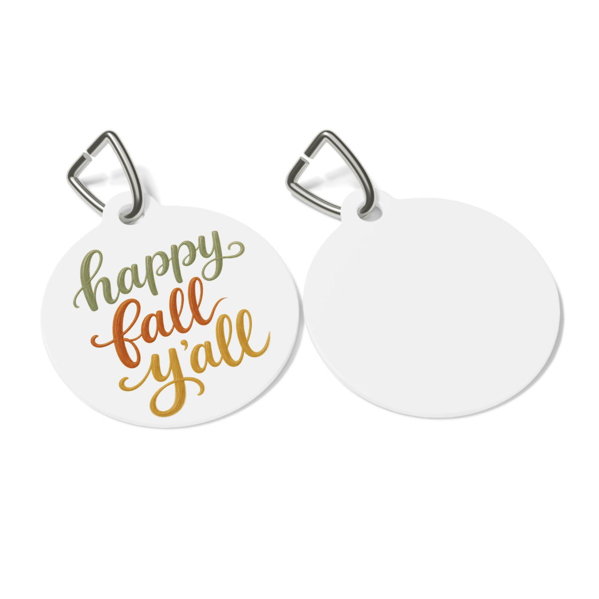 Happy Fall Y'all Pet Tag