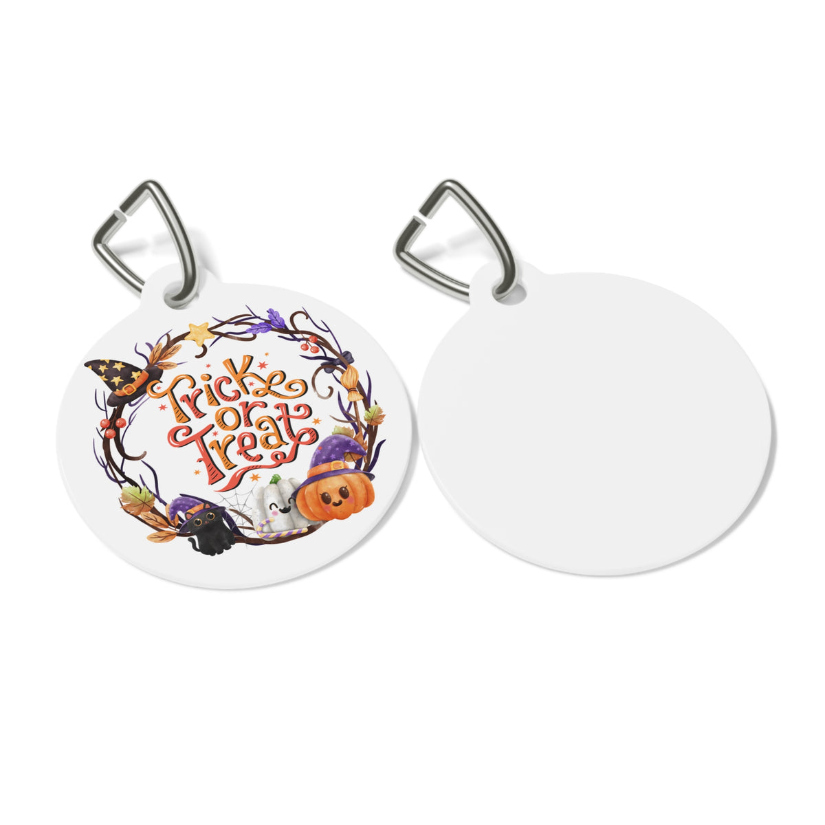 Trick or Treat Halloween Pet Tag