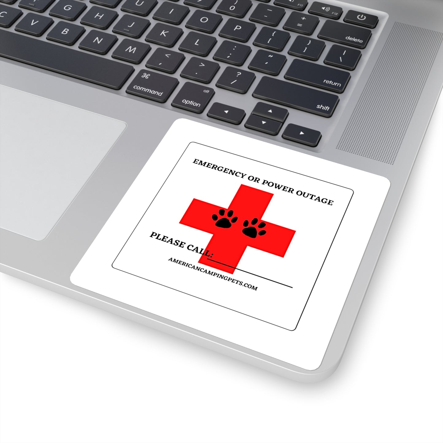 Pet Emergency Glossy Style Sticker