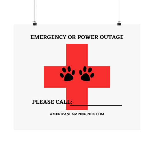Pet Emergency Horizontal Poster