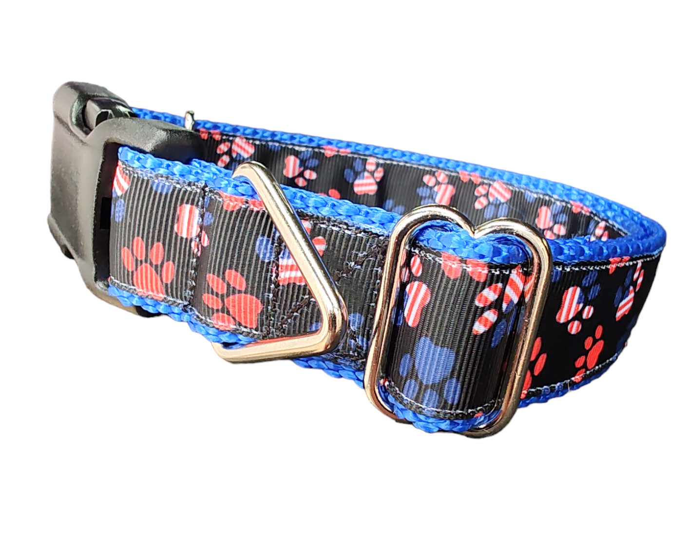 Patriotic Paws Nylon Dog Collar