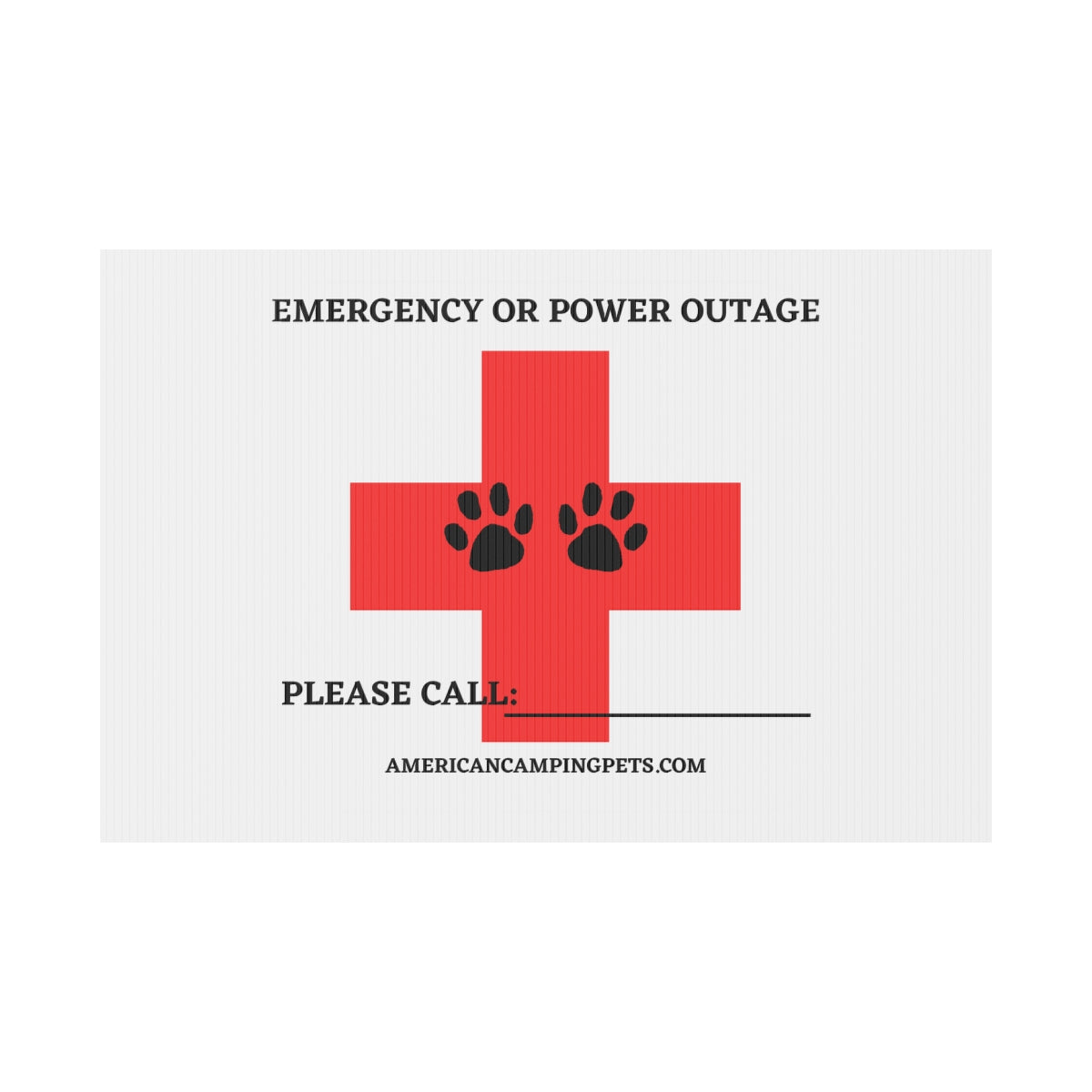 Pet Emergency Safety Poster
